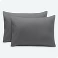 thumbnail image 1 of Bare Home Pillowcase Set - Envelope Closure - Premium 1800 Collection - Double Brushed - Ultra Soft - Queen Size, Gray, 2 Count, 1 of 6
