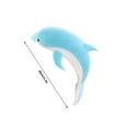 thumbnail image 3 of Plush Dolphin Pillow Toy, 11.8 Inches Marine Animal Stuffed Doll for Kids, Soft and Safe Design,Blue, 3 of 6