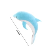 Plush Dolphin Pillow Toy, 11.8 Inches Marine Animal Stuffed Doll for Kids, Soft and Safe Design,Blue
