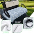 thumbnail image 5 of Golf Cart Seat Covers for 2 Seater,Blue Christmas Snowflakes Microfiber Cart Seat Towel Blanket,Modern Xmas Winter Textured Absorbent Breathable Non Slip Bench Seats Protector for Golf Course 51"x31", 5 of 9