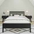 thumbnail image 2 of Max & Lily Scandinavian Full Size Bed Frame, Solid Wood Platform Bed with Headboard for Kids, 2 of 9