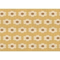 thumbnail image 1 of Ahgly Company Machine Washable Indoor Rectangle Transitional Yellow Area Rugs, 7' x 10', 1 of 7