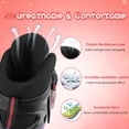 thumbnail image 2 of LEJIJIT Patins à Roulettes Ajustables pour Garçons Filles Tout-Petits 3-12 Ans, 4 Tailles pour Enfants et Jeunes Adultes avec Roues Lumineuses, Patins à Roulettes Noirs Rouges pour le Sport. (Tout-Petit 7C-10C), 2 of 8