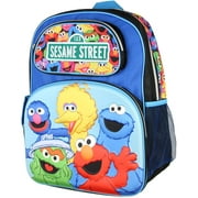 Sesame Street 3-D Character Elmo Big Bird Cookie Monster Grover 16" Child All Occasion Backpack