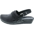 thumbnail image 2 of Pierre Dumas Women's Lexy-3 Vegan Leather Braided Accents Adjustable Strap Clogs, 2 of 7