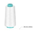 thumbnail image 3 of Unique Bargains 3000 Yards 40S/2 All-Purpose Polyester Sewing Thread (White), 3 of 5