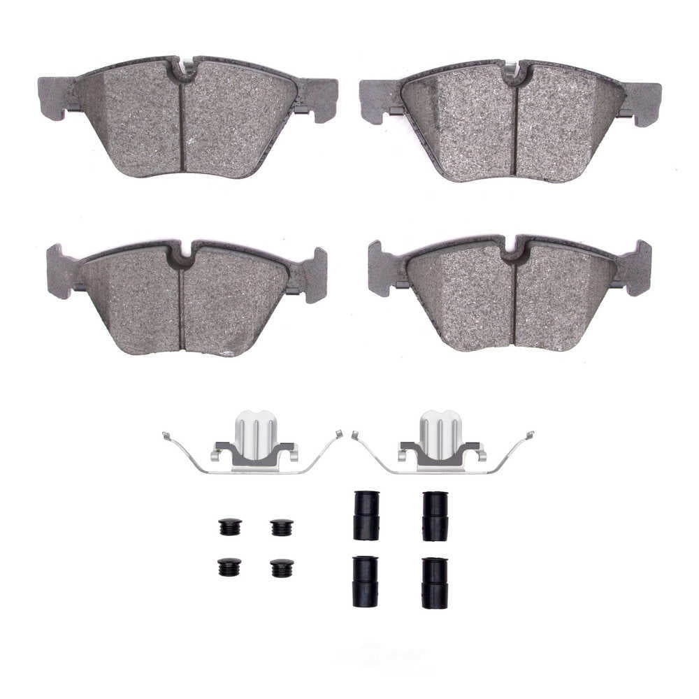 Dynamic Friction Company 1551-1061-11 DFC 5000 Advanced Brake Pads - Ceramic and Hardware Kit - OE
