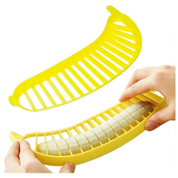Banana Cutter - Food Grade PP Banana Slicer & Divider - 25 x 7 x 1.4 cm - Perfect for Sharing Fruit - Easy Clean Kitchen Tool - 1PC