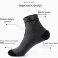 thumbnail image 3 of Calcetines de hombre de algodón con letras de media caña, deportivos, desodorantes, absorbentes del sudor, transpirables, calcetines de baloncesto para hombre Four Seasons, 3 of 5