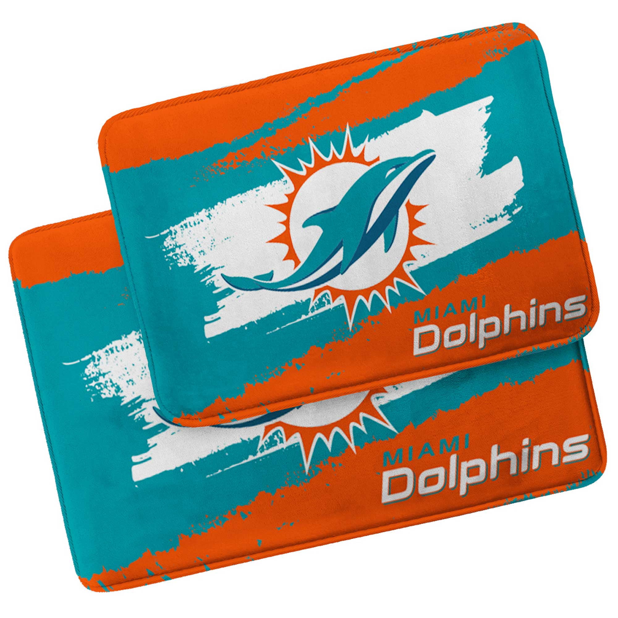 Pegasus Miami Dolphins Shower Curtain & Bath Mat Set