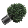 thumbnail image 5 of Miumaeov 2PCS Artificial Ball Bushes Potted Plants 16 Inches Wide Artificial Potted Shrubs for Indoor Outdoor Home Garden Decoration, 5 of 15