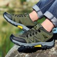 thumbnail image 3 of Zapatos Escalada para Hombre Senderismo Transpirables Piel Ante Exteriores, 3 of 9