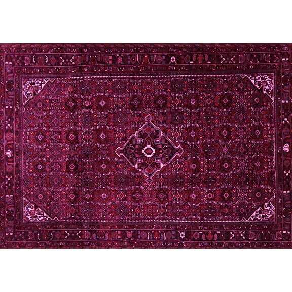 Ahgly Company Indoor Rectangle Persian Pink Traditional Area Rugs, 5' x 7'