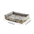 thumbnail image 5 of Warm Plush Pet Bed, All Season Dog Cat Bed with Waterproof Non-Slip Base, Cozy Arctic Velvet(E), 5 of 6