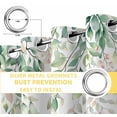 thumbnail image 6 of Green Botanical Blackout Curtains for Bedroom/Living Room, Thermal Insulated Kitchen Curtains, Watercolor Floral Spring Eucalyptus Leaves Grommet Darkening Window Treatment Drapes 42"x63"x2, 6 of 8