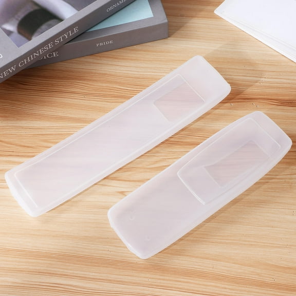 SEWCHICS 3Pcs TV and Air Conditioner Remote Control Cover Silicone Clear Protective Sleeve