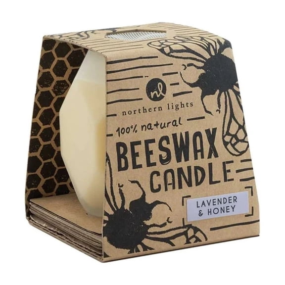 Northern Lights Beeswax Candle Lavender And Honey, 7.5 Oz