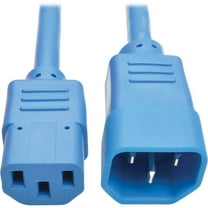 Tripp Lite 3ft Heavy-Duty Power Extension Cord (IEC-320-C14 to 320-C13), Blue