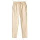 thumbnail image 1 of Pantalones deportivos anchos con forro polar para mujer: pantalones de yoga de cintura alta con bolsillos, cintura elástica fruncida para entrenamientos informales, 1 of 2