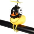 thumbnail image 1 of Patito de Hule Comerliv con Casco Decorativo para Auto Moto o Bicicleta Diseño Bola 8, 1 of 2