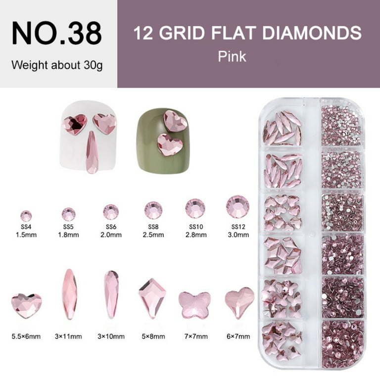 Diamond Holic (3D Metal Studs Charm Decoration Nail Art Studs Diamond