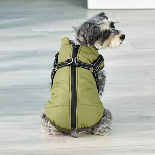 Pet Dog Down Jacket,Winter Button Down 4-Legs Waterproof Cotton Padded Warm  Dog Coat Lightweight Small Dog Sweater,for Small Medium Dogs Cold-weather  Outdoor Walking Apparel,XS-XXL Gold 