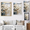 thumbnail image 4 of Designart "Simplistic Seasonal Beauty IV" Seasonal Flowers Floater Framed Wall Art Living Room, 4 of 5