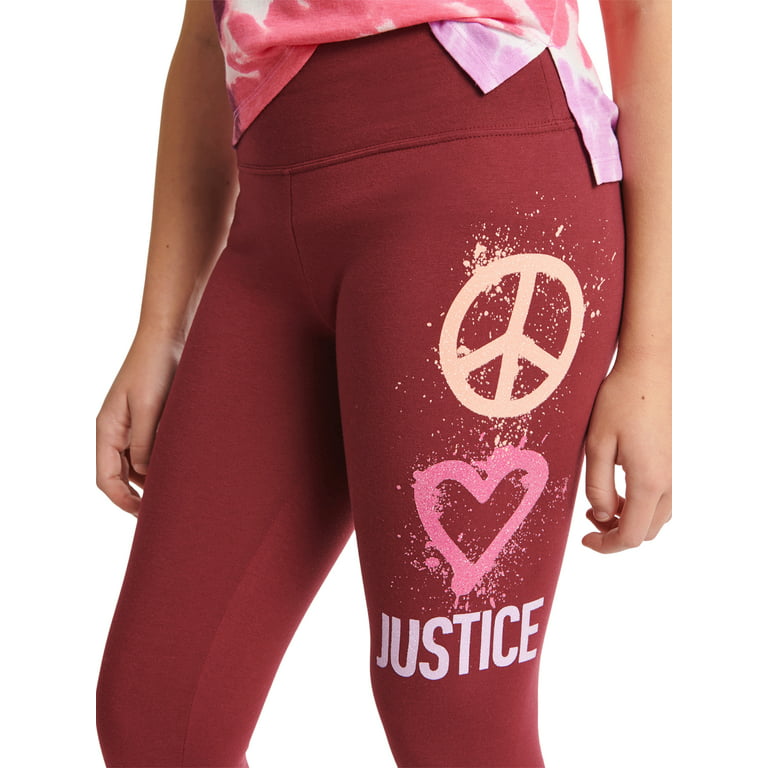 Justice Girls Branded Legging, Sizes XS- XLP