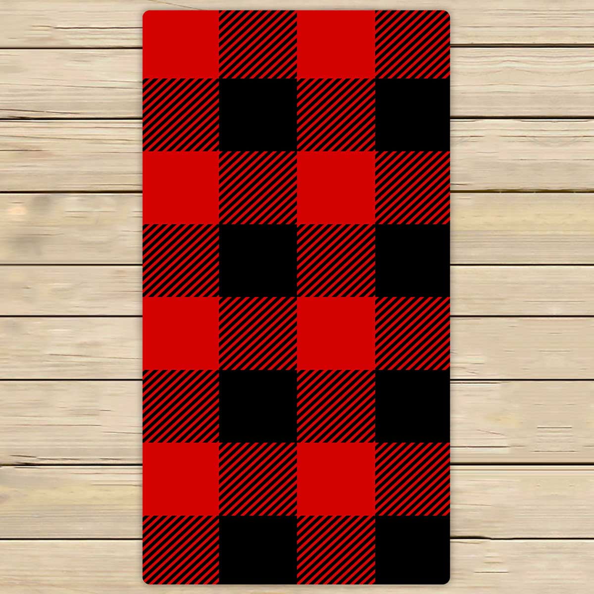 Red and Black Buffalo Plaid Towel – Happy & Bright Shop