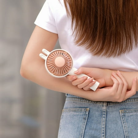 

USB Mini Handheld Fan 3 Speed Adjustable USB Rechargeable Fan for Kids Girls Woman