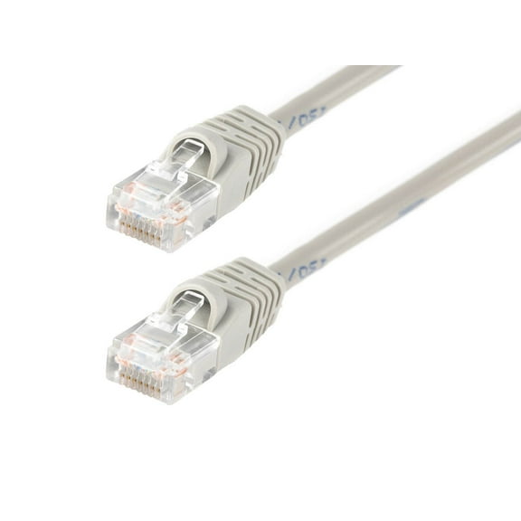 Monoprice 100' 24AWG Cat5e UTP LC Male to Male Ethernet Network Cable Gray 100147