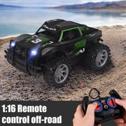 Chmadoxn Remote Control Car, Multicolor Four-Way Remote Control Off-road Toy Car, Rechargeable Drop-Resistant RC Car with LED Headlights & Large Tires, Portable for Kids Boys 6+