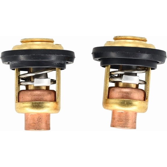 2PCS Thermostat Kit Compatible with Mercury Marine V6 135HP 150HP 175HP 200HP 225HP Replace#: Mercury 75692Q2 27-62386 27-62386001