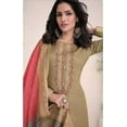 thumbnail image 3 of Indian Pakistani Party Wear Designer Ready to Wear Shalwar Kameez Trouser Pant with Dupatta Suits ( Beige, M - 40 ), 3 of 6