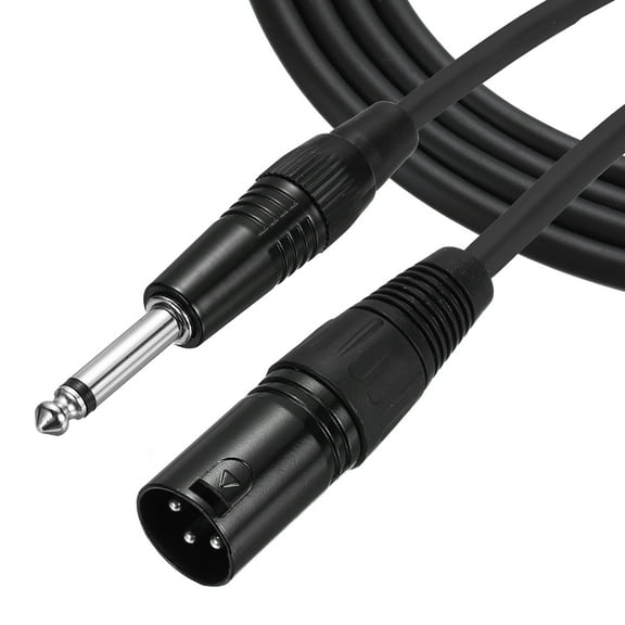 16 ft 6.35mm (1/4") TRS Male to XLR Male Interconnect Audio Microphone Cable