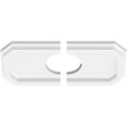 thumbnail image 2 of 12"W x 6"H x 3"ID x 4"C x 1"P Emerald Architectural Grade PVC Contemporary Ceiling Medallion, Two Piece, 2 of 11