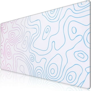  Blue Camo Print Gaming Mouse Pad Long Keyboard - Extended Desk  Mat Non-Slip Base Waterproof 12.X31.5in : Office Products