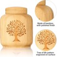 thumbnail image 3 of Mini Urn for Human Ashes - Bamboo Set of 1 With Tree of Life Pattern Engraved - Small Keepsake Cremation Urn for Human or Pet Ashes, Holds Up to 7.5 Cubic Inches, 3 of 7
