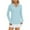 Light Blue, variant on WMTBSRSW Women's Sun Protection Long Sleeve Shirts UPF 50+ UV Half Ziper Shirt with Thumb Holes Lightweight Workout Hiking Running Athletic Tops