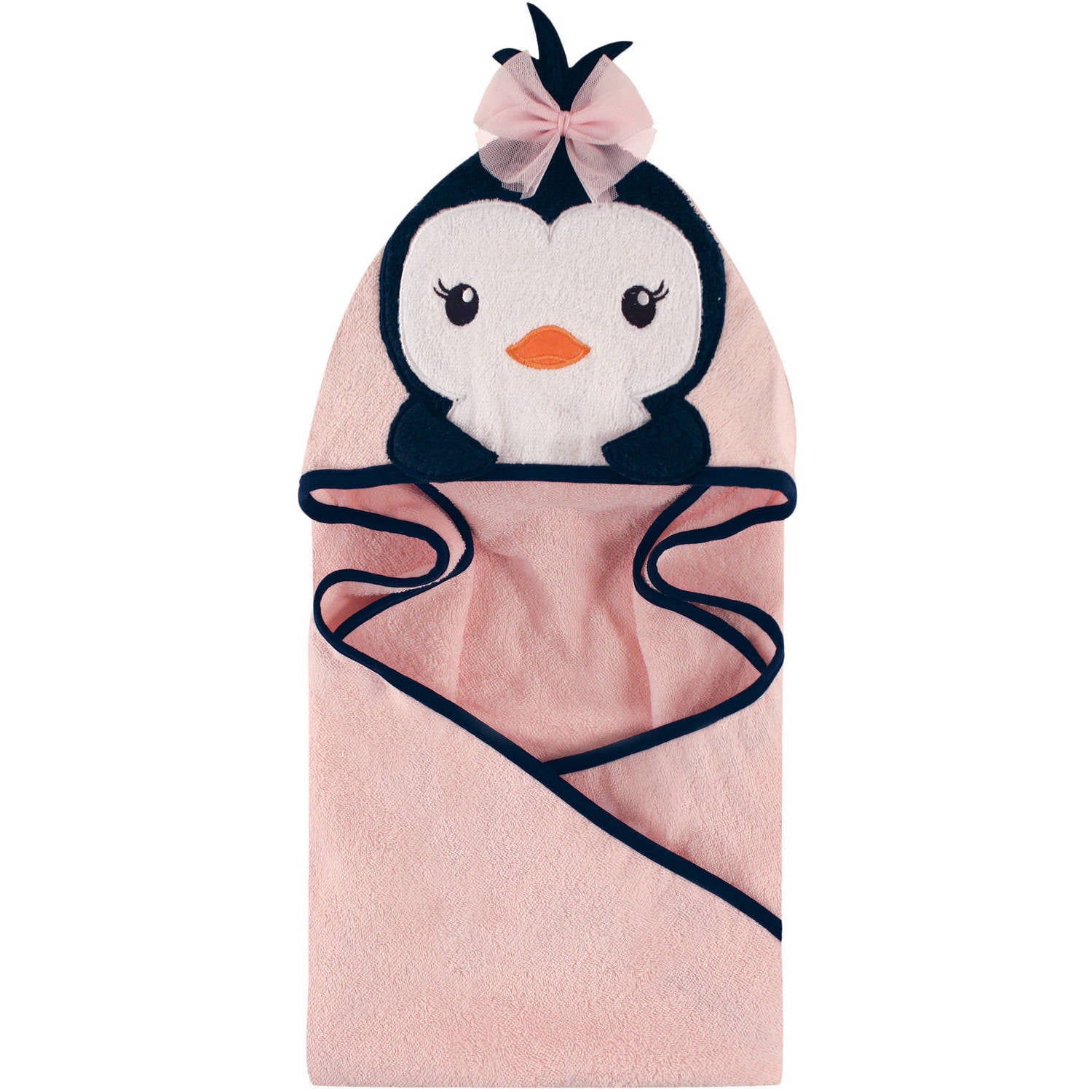 penguin baby hooded towel