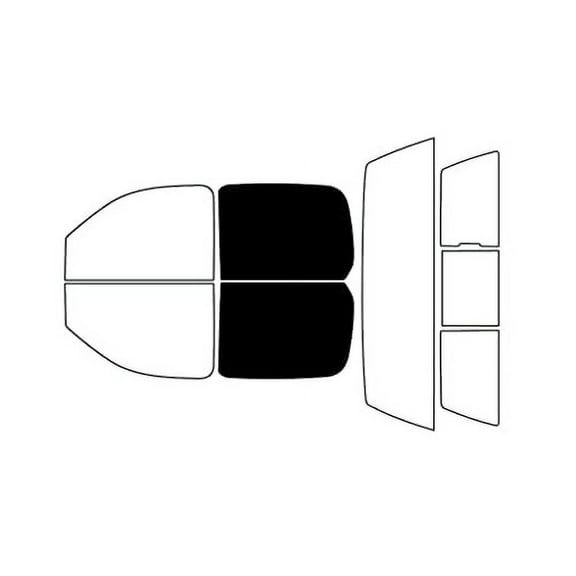 Rvinyl Car Window Pre Cut Tint Kit Back 5% Single Ply Fits GMC Sierra 2007-2013 4 Door
