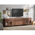 thumbnail image 2 of WAMPAT 4-in-1 Modern TV Stand for TVs up to 120 Inch, Glass Doors & 2 Drawers Entertainment Center,Media Console with Adjustable Shelf for Living Room & Bedroom, 2 of 14