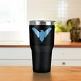 thumbnail image 3 of Batman Batman Nightwing Logo Pattern Stainless Steel Tumbler 30 oz Coffee Travel Cup, Vacuum Insulated & Double Wall with Leakproof Sliding Lid, 3 of 6