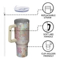 thumbnail image 4 of OBREWU Pioneer Flower Tumbler with Handle and Lid,40oz Pioneer Flower Double Wall Vacuum Insulated Tumbler,Pioneer Flower Cups Gift for Women and Men, 4 of 7