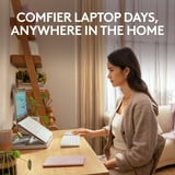 Logitech Casa Pop Up Desk Work From Home Kit with Laptop Stand, Wireless Keyboard & Touchpad, Bluetooth, USB C Charging, for Laptop/MacBook (10” to 17”) - Nordic Calm - Walmart.com