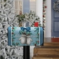 thumbnail image 6 of Hello Winter Mitten Blue Mailbox Cover Magnetic Standard Size 21"x19", Red Berries Bow Farmhouse Decorative Post Letter Box Decor, Seasonal Christmas Holiday Garden Outdoor Decoration, 6 of 6