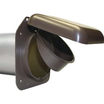 No-Pest 4 In. Brown Plastic Low Profile Dryer Vent Hood NPVB