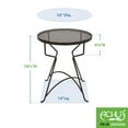 thumbnail image 2 of Achla Designs 18.5" H Round Roman Bronze Wrought Iron Capri Plant Stand, Powder Coated Finish, 2 of 2