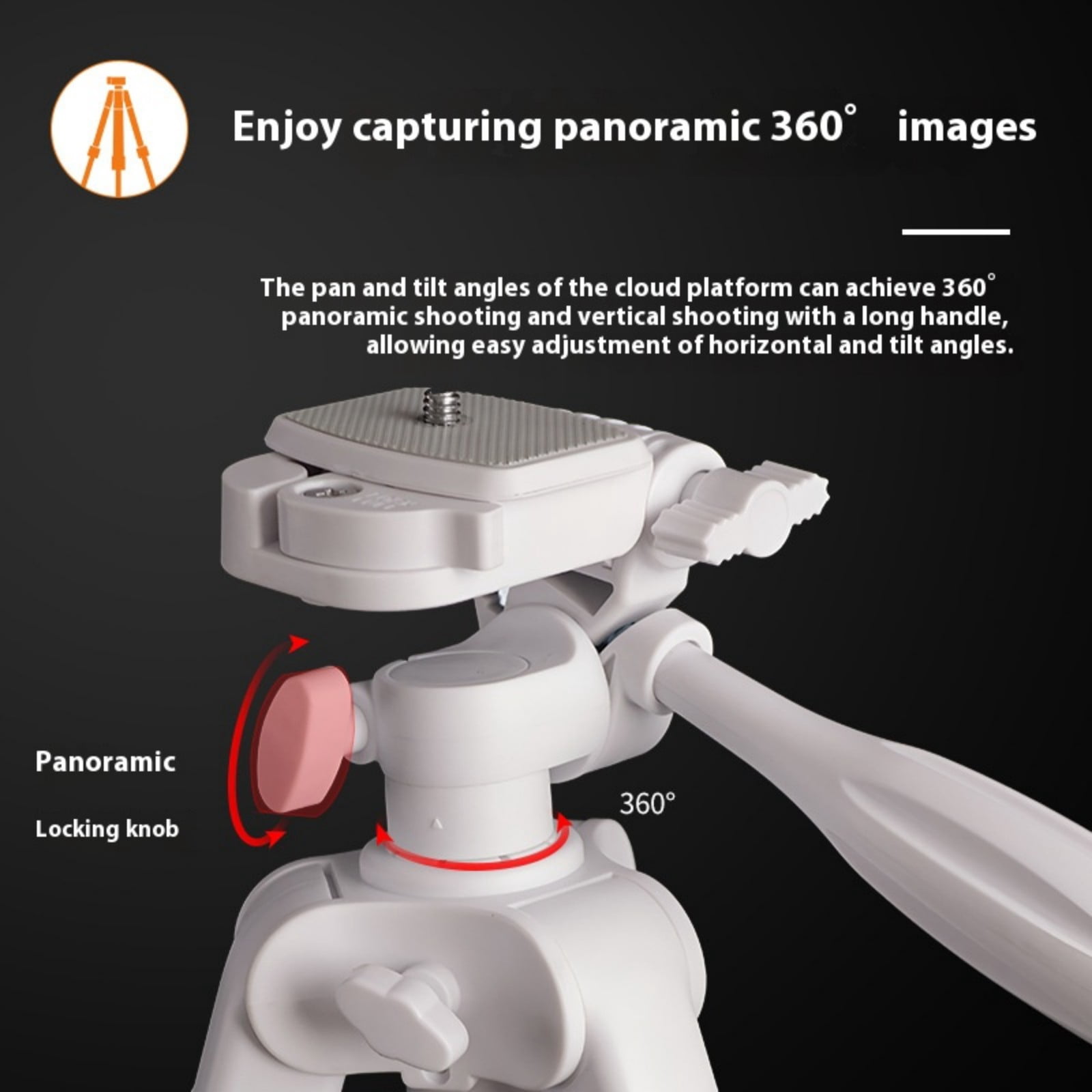 Extendable Tripod Stand for Phone/Sport Camera 57in Phone Tripod with 360 Degree Rotating 1/4in Mounting Screw