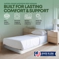 thumbnail image 3 of Continental Sleep, Unassembled Twin Box Spring for Twin Bed, 4.5-Inch Wood Box Spring Only, Noise-Free Mattress Foundation, Packed Flat, Easy Assembly, White, 3 of 9